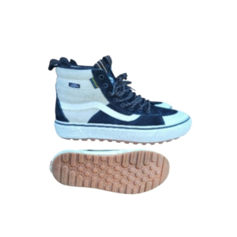 Vans Hi Sk8 MTE Utility Waterproof Tennis Shoe Sneaker Black Khaki Skate Men 8.5